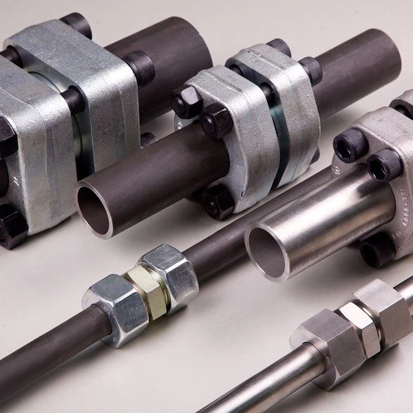 Hydraulisk systemflens